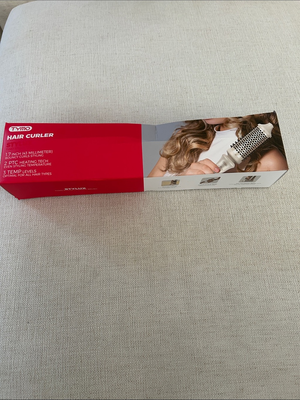 TYMO STYLUX STYLUX Thermal Brush, 1.7 inch, Silver, NEW Open box
